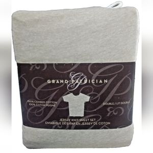 New Grand Patrician Jersey Knit Full sheet set color Khaki